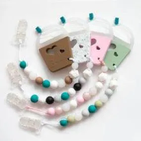 Teether with Clip | Frappuccino Anyone? | Baby Boos