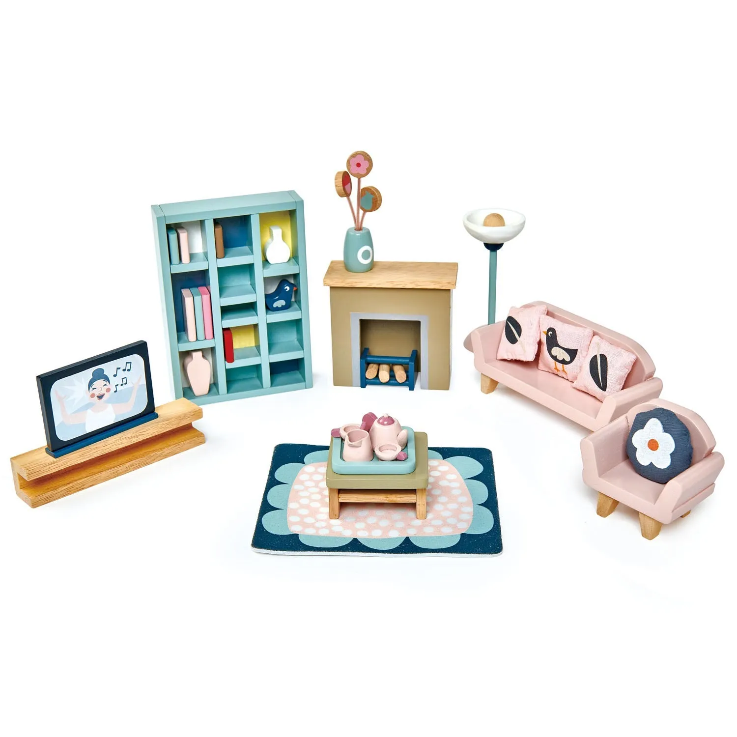 Tenderleaf Doll Family & Furniture Bundle (Direct Shipping)