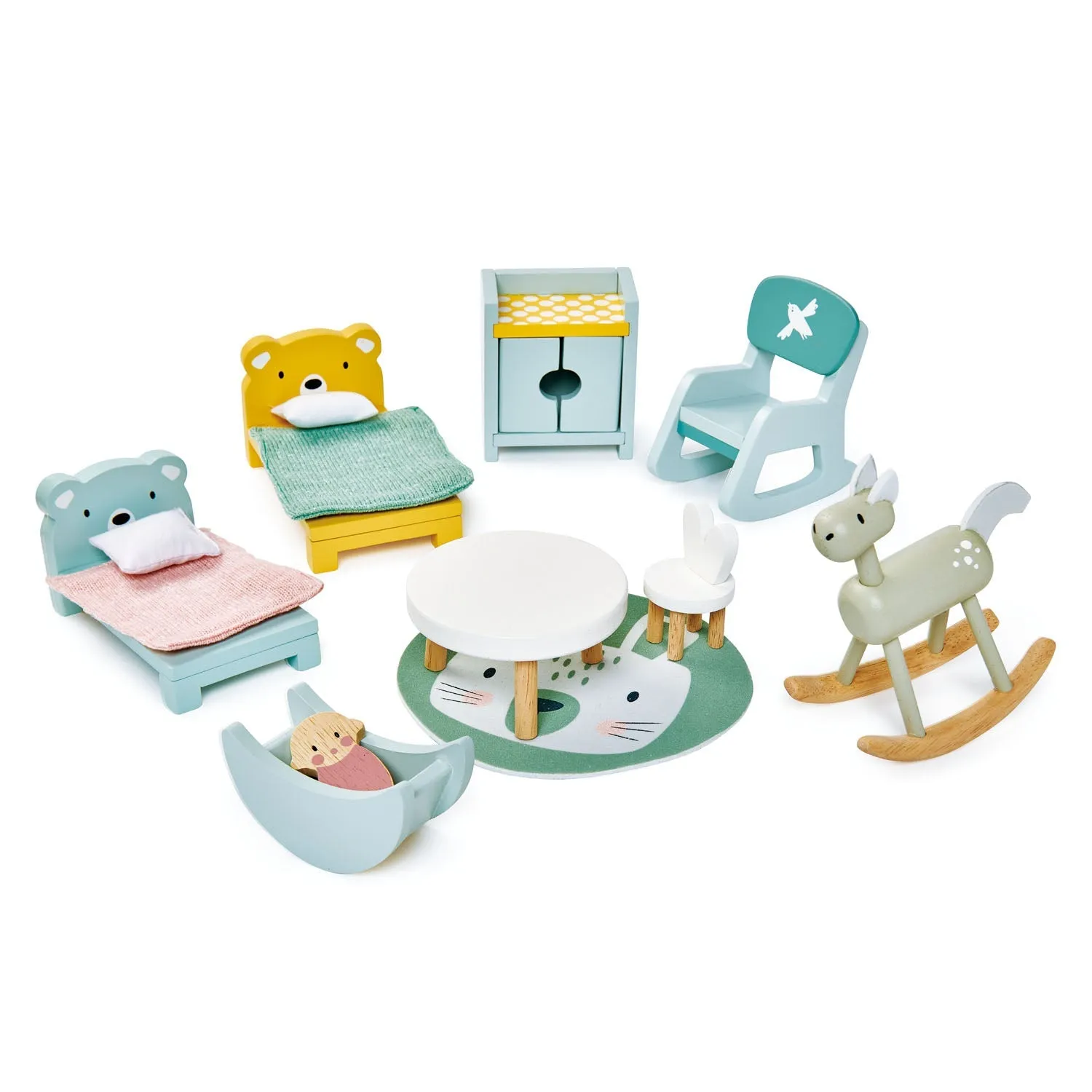 Tenderleaf Doll Family & Furniture Bundle (Direct Shipping)