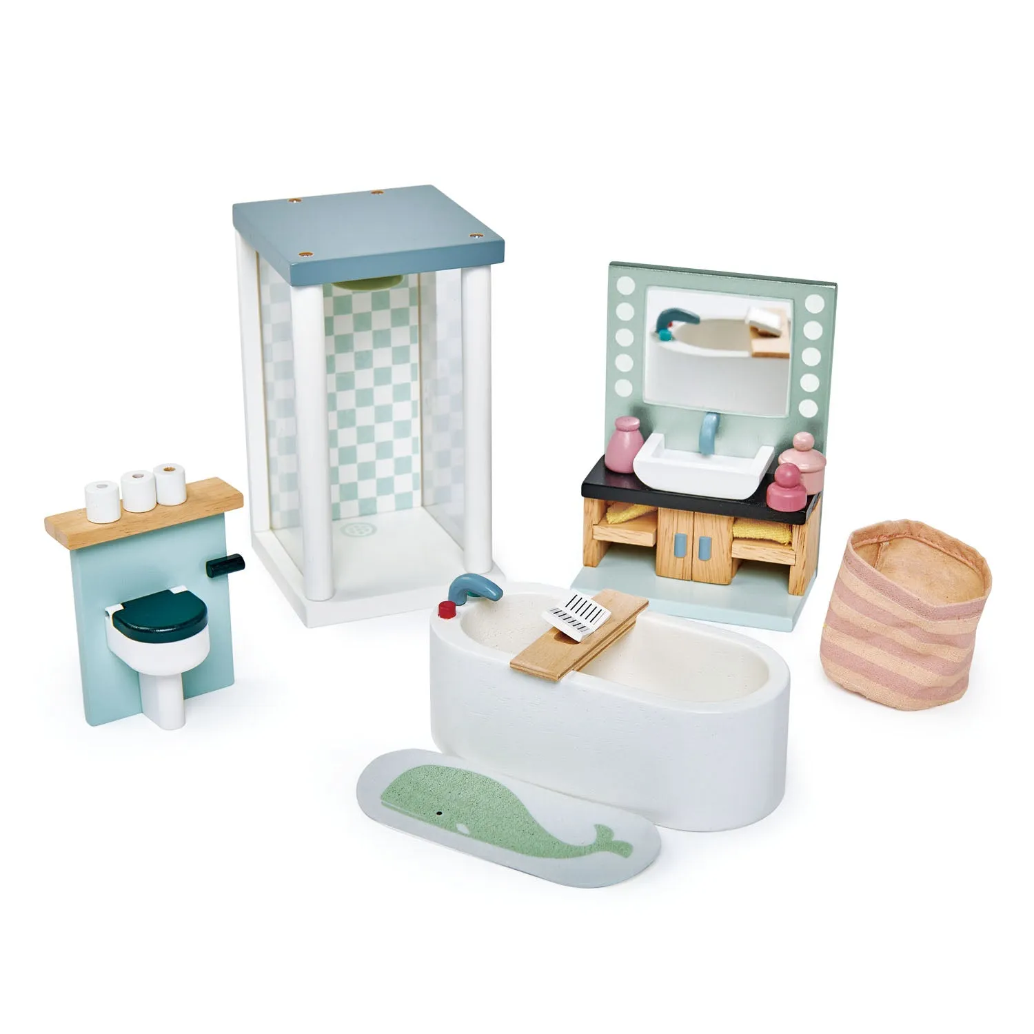 Tenderleaf Doll Family & Furniture Bundle (Direct Shipping)