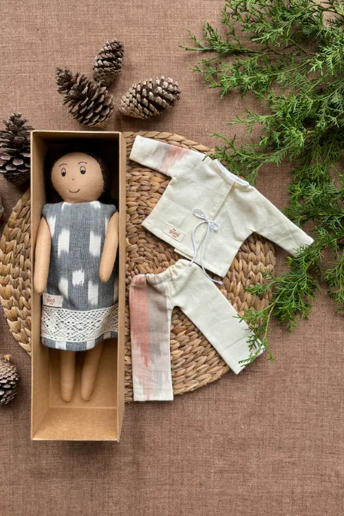 The Good Gift, Play Set,Jane, Cotton Fabric Toy