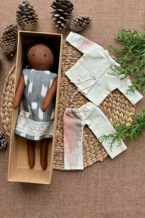 The Good Gift, Play Set,Jane, Cotton Fabric Toy