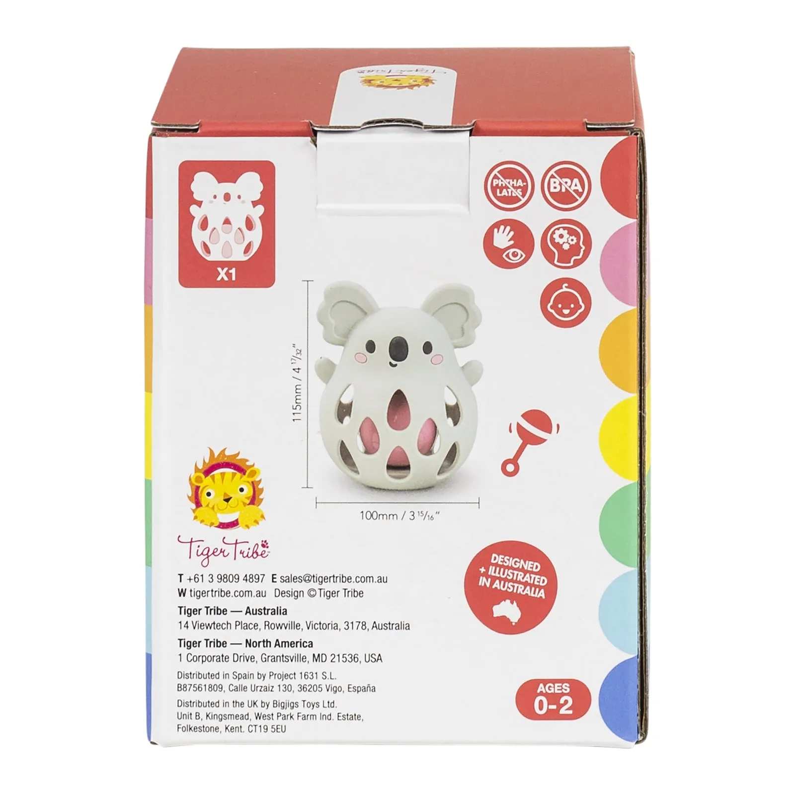 TIGER TRIBE - SILICONE RATTLE: KOALA