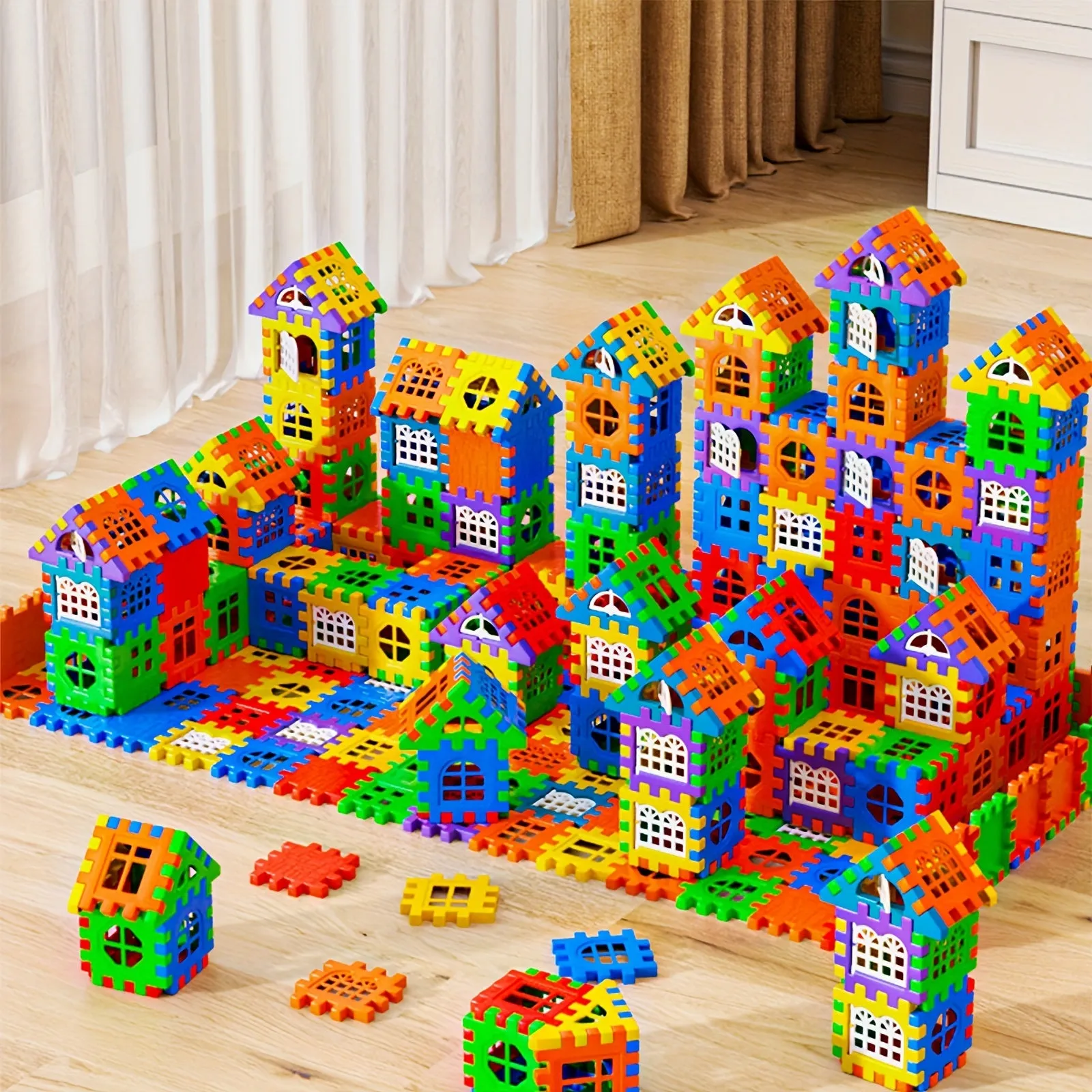 Vibrant Interlocking STEM Building Blocks