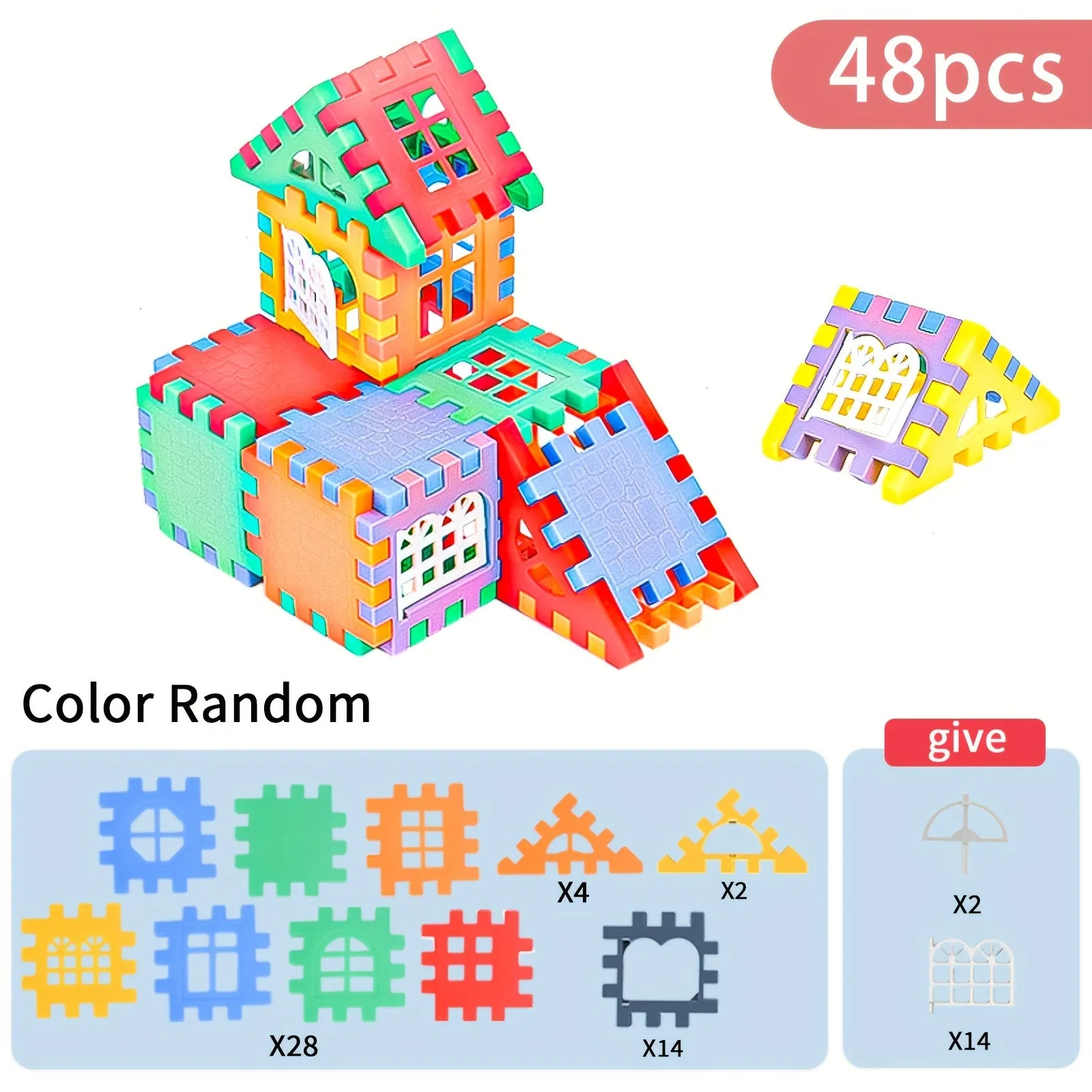 Vibrant Interlocking STEM Building Blocks