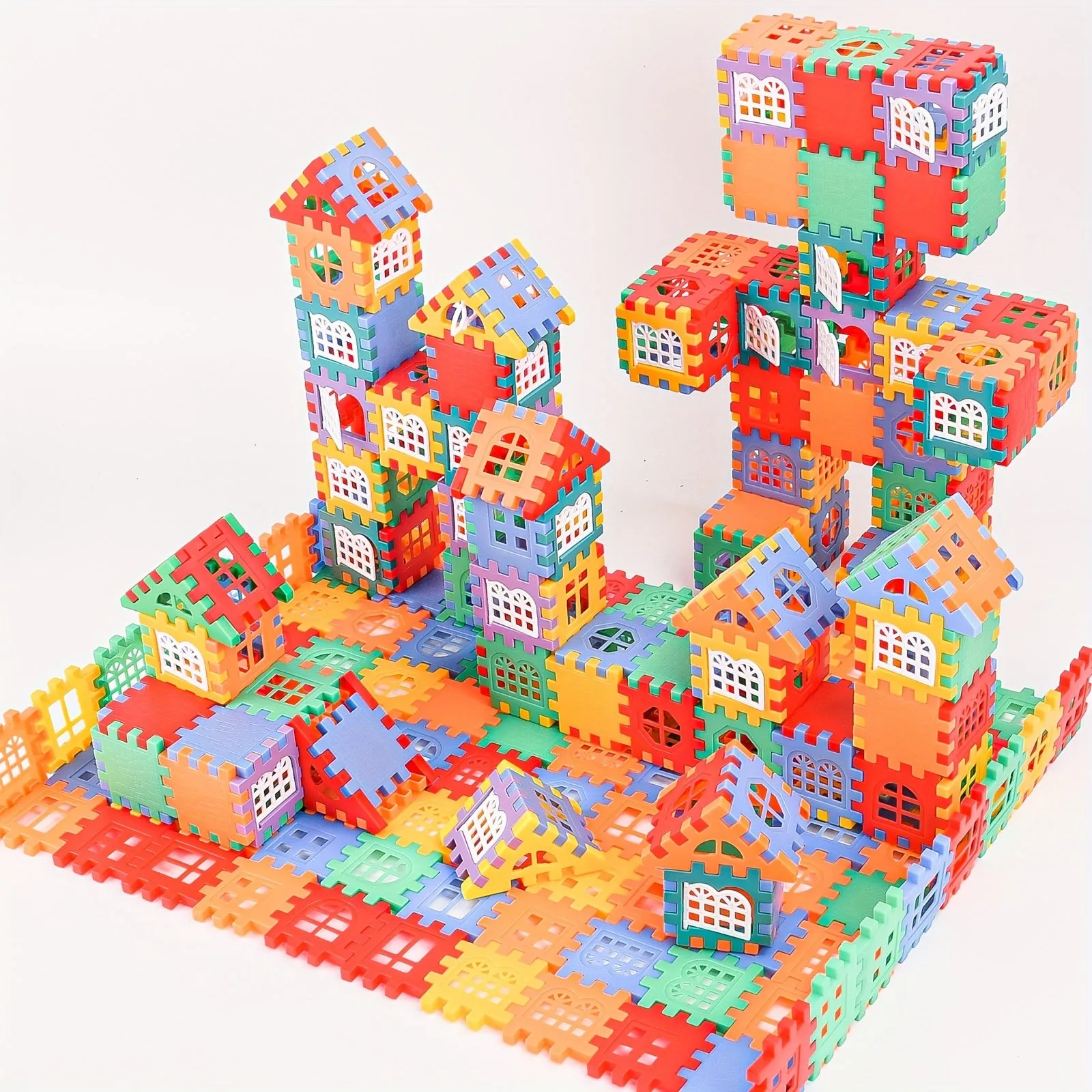 Vibrant Interlocking STEM Building Blocks