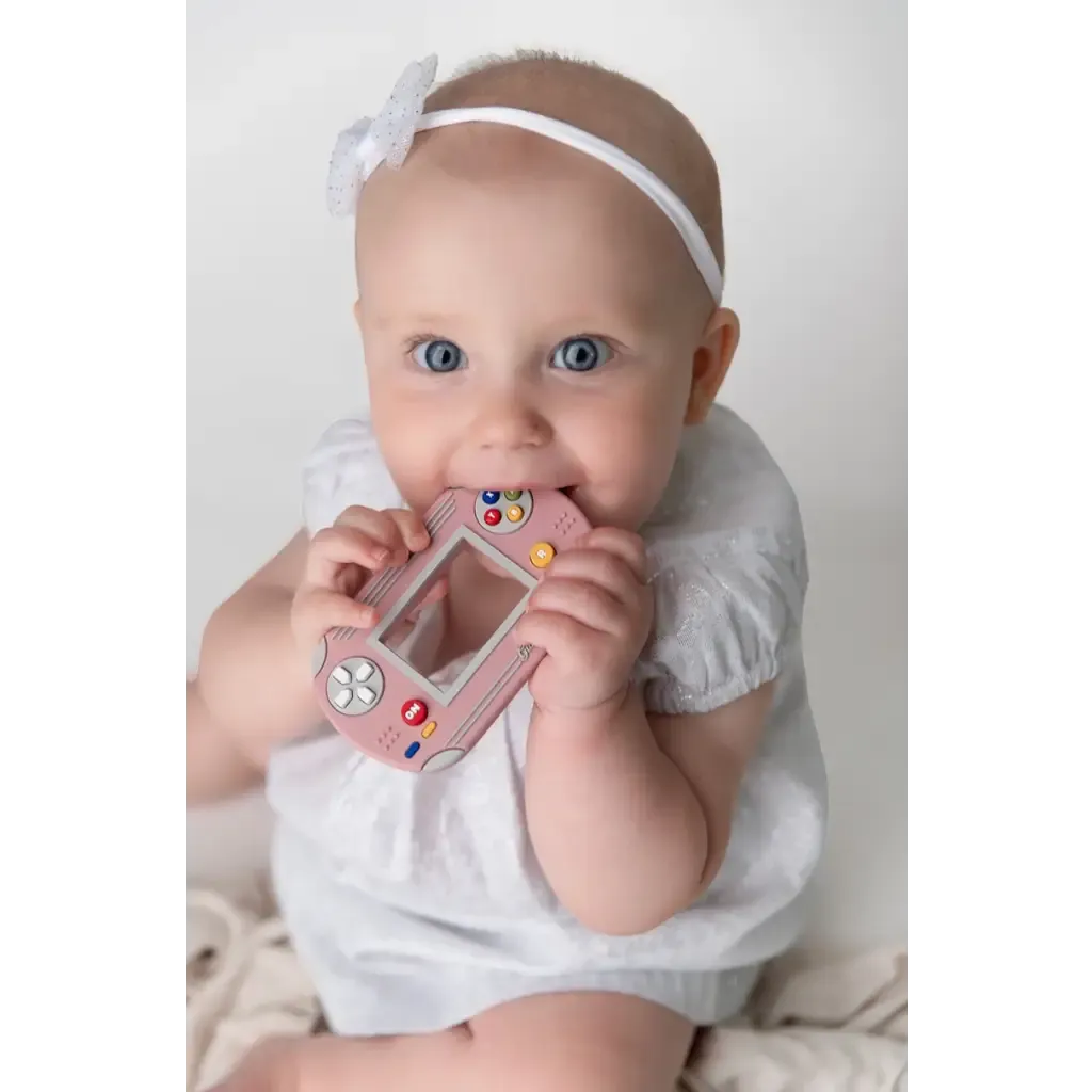 Video Game Inspired Silicone Teethers in Fun Colors for Babies