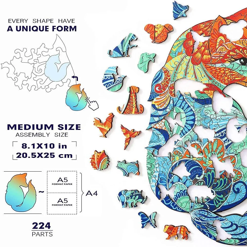 Wooden Animal Jigsaw Puzzle - The Ultimate Sustainable and Educational Toy