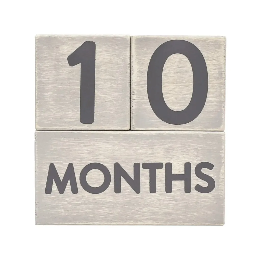 Wooden Milestone Age Blocks