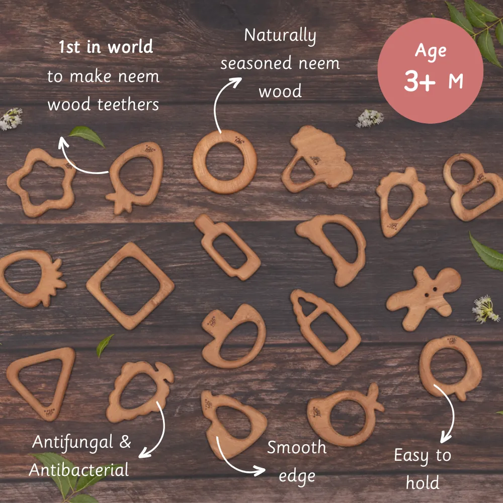 Wooden Teethers - Mango and Star