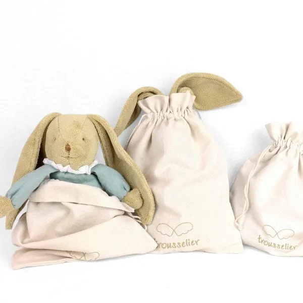 xTrousselier TRSV634113 Soft Bunny Fluffy w/Rattle Ivory 20Cm